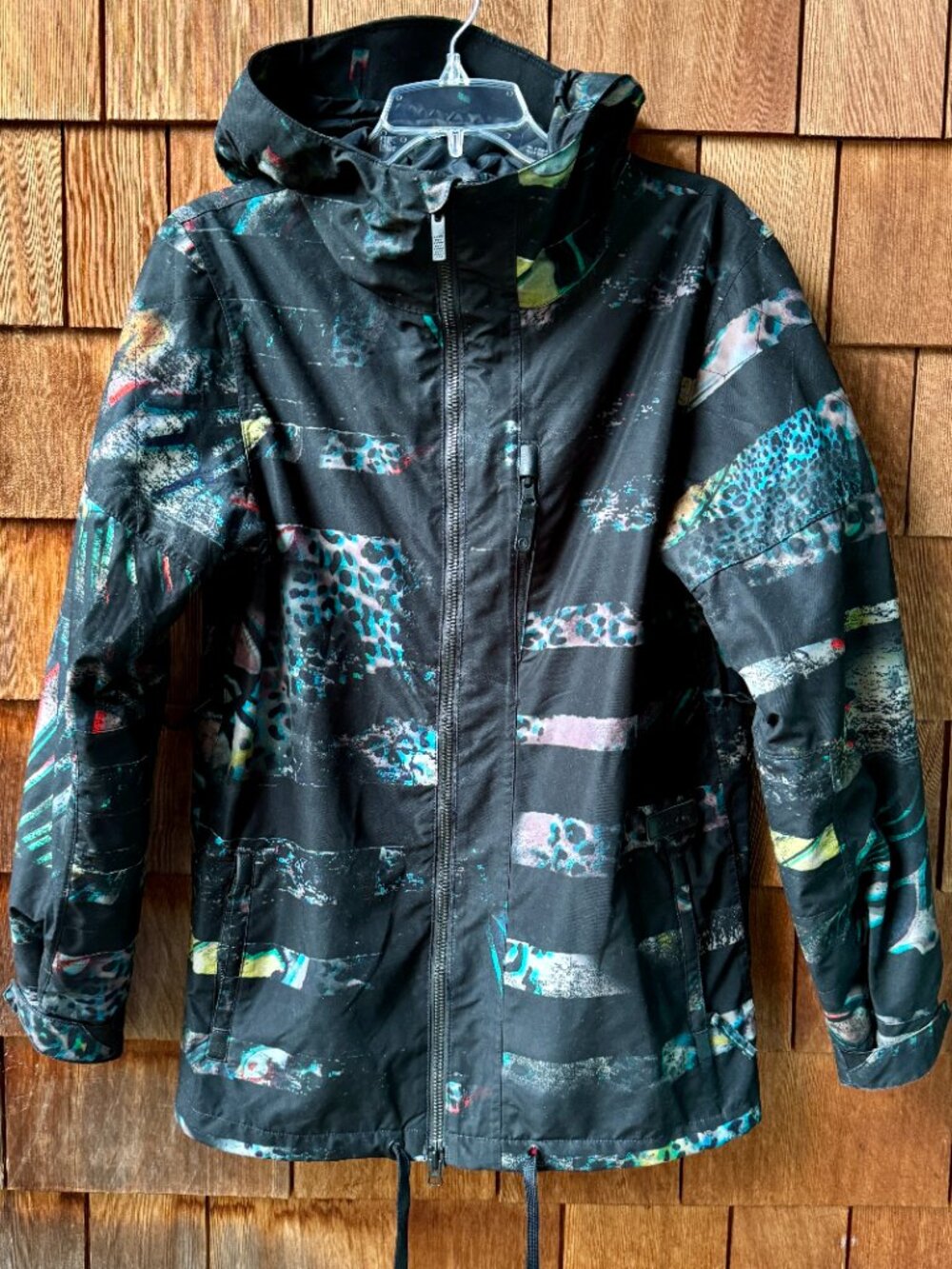 EUC VOLCOM Hooded SID Lightweight Zip Front Snowboard Jacket in Men's Small